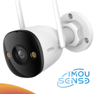 IMOU IPC-S3EN-5M0WE Bullet 3 5MP - Cámara IP Bullet WiFi de 5MP, Full Color, con IMOU Sense, visión nocturna inteligente, audio bidireccional, disuasión activa, 108° de visión, IR 30m, H.265, IP67 y ranura MicroSD #triimou
